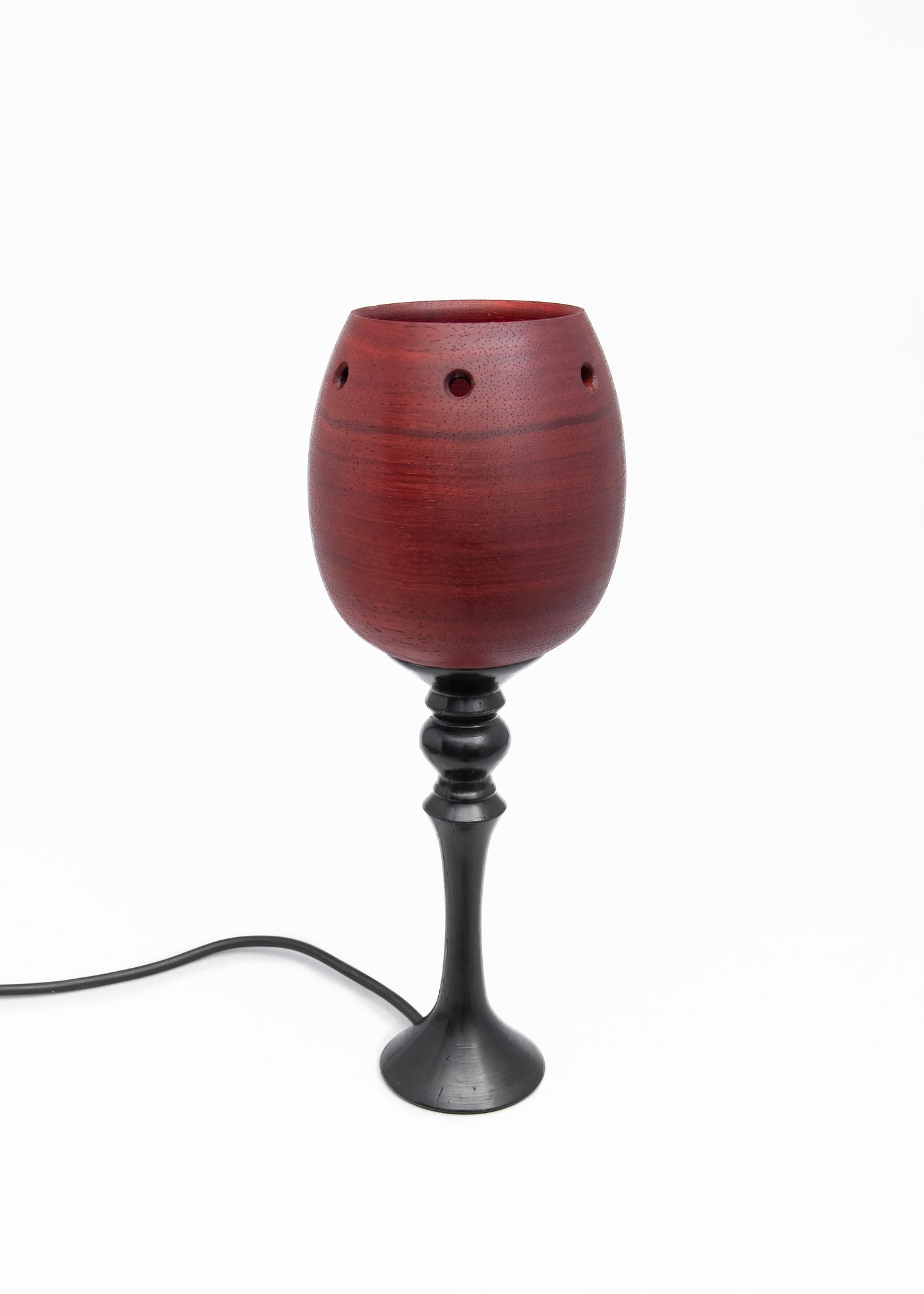Wine glass table lamp